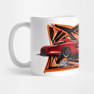 srt viper gts rear red Mug